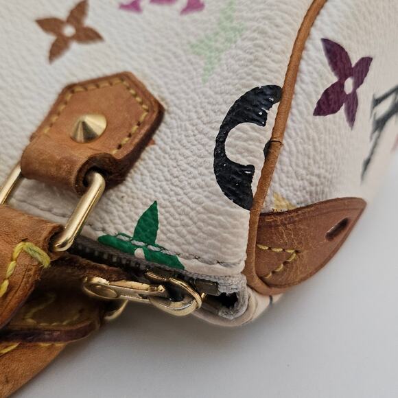 Louis Vuitton Takashi Murakami White Multicolor Mini Speedy - Picture 10 of 12
